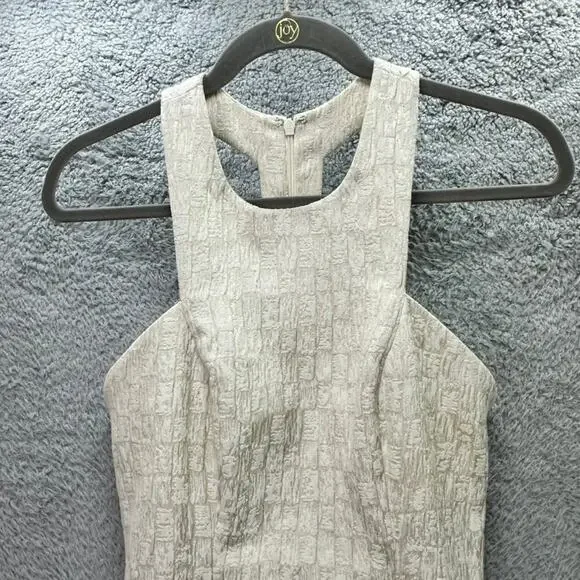 Plenty by Tracy Reese Women's Size 4 Cream Sheath Dress Racer Back Halter Top - Picture 5 of 10